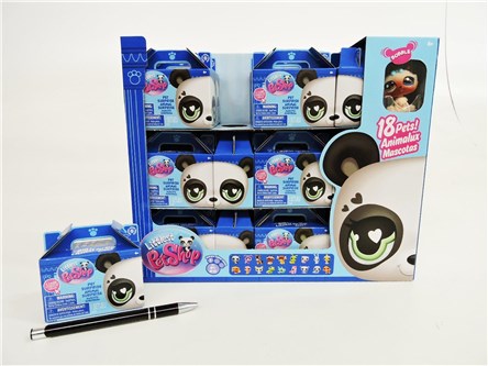 AST. LITTLEST PET SHOP x 18, figurki,       displ.