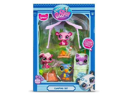 LITTLEST PET SHOP zest., S2 camping z 3 fig.