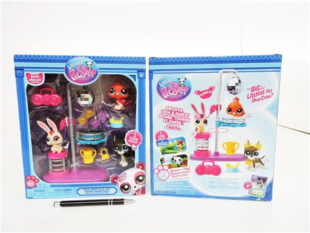 *LITTLEST PET SHOP, figurka, disco, 3fig