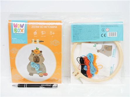 WOW BOX, zest. do haftowania, KAPIBARA LUNCH TIME