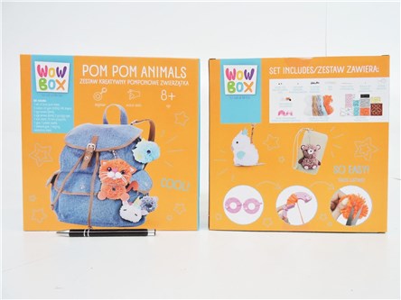 *WOW BOX, zest., POMPONY DIY ZWIERZACZKI