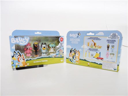 *BLUEY - figurki, 4 Pak,  Przyjaciele w sklepie, 3