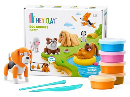 HEY CLAY zestaw psi przyjaciele 15 pak