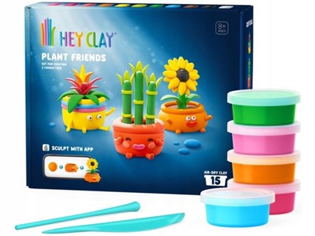 HEY CLAY, masa plastyczna, zieloni przyjaciele 15p