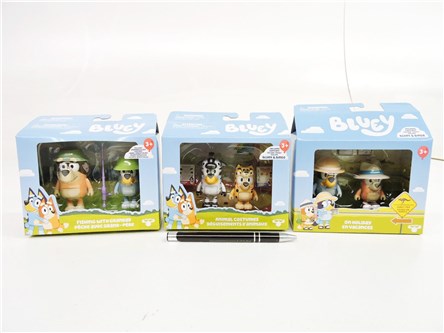 AST. BLUEY figurki, zwierz/rybobranie/wakacje,2pak