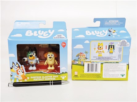 BLUEY, figurka, blaster, 2pak