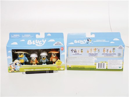 BLUEY figurka, rodzinna wycieczka, 4pak