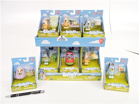 AST. BLUEY, figurki, POCZĄTEK ZABAWY, 1pak
