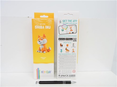HEY CLAY, masa plast., fig, PSY SHIBA INU, 3pak