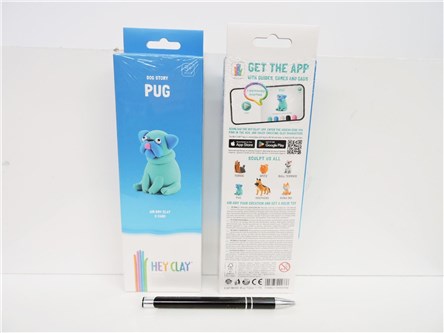 HEY CLAY, masa plast., fig, PSY MOPS, 3pak