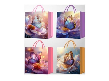 AST. TORBA x 12 PREZENT. 32x26x12 cm, motyle