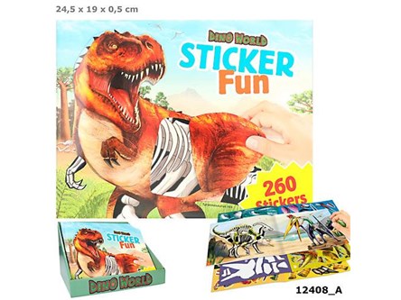 ZESTAW Z NAKLEJKAMI DINO WORLD