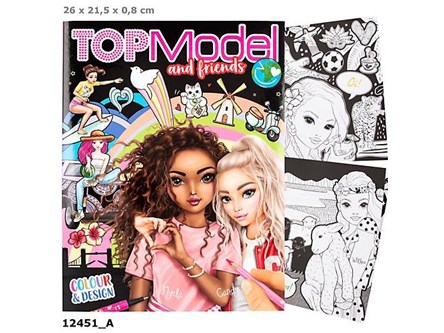 KSIĄŻ. TOP MODEL KOLOROWANKA TOPMODEL FRIENDS