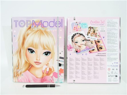 *KSIĄŻ. TOP MODEL zestaw kreat. z paletą do make u