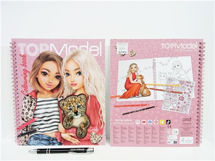 KSIĄŻ. TOP MODEL KOLOROWANKA - Leoheart