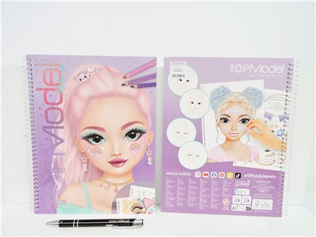 KSIĄŻ. TOP MODEL kolorowanka, make up