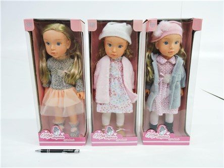 AST. LALKA w ubraniu, 40 cm, dźw.,         kart.