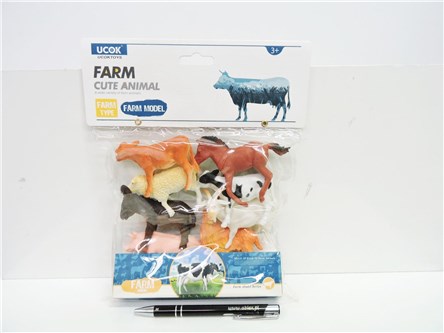 ZWIERZĘTA DOMOWE, 7-9 cm, 8 el.,          worek