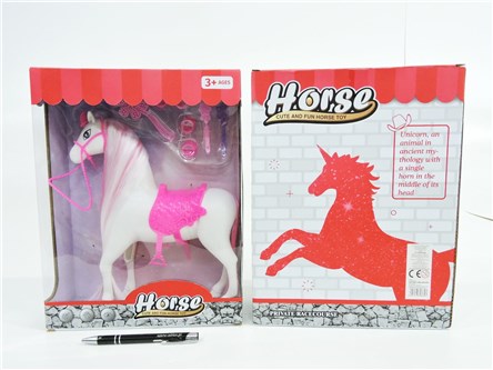 KOŃ JEDNOROŻEC z akc., 32x25x9 cm, 3+,       kart.