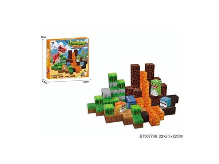 KLOCKI MAGNETYCZNE DINO 100 el.