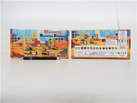 KLOCKI BUDOWLANE MAGNETYCZNE 50 el.
