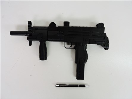 KARABIN MASZ. sprężynowy NA KULKI 27 cm.,    fol.