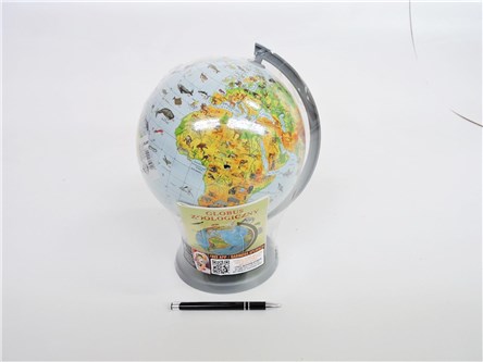 *GLOBUS 220 mm, fizyczny ze zwierzętami