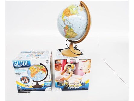 BRAK GLOBUS 320mm, polit-fiz.,  LED+ aplikacja kar