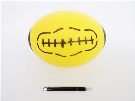PIŁKA piankowa rugby adriatic, 24x17 cm